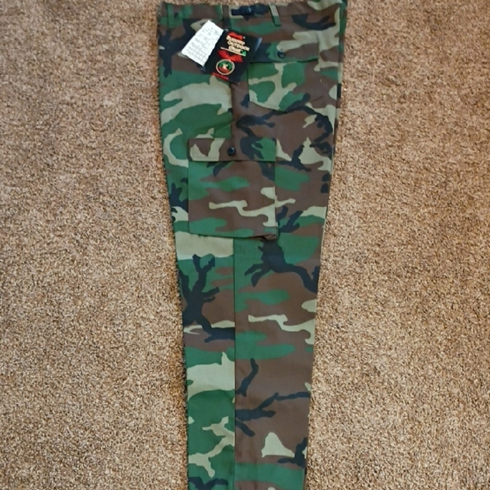 Liberty Green and Brown Relaxed Fit Jeans